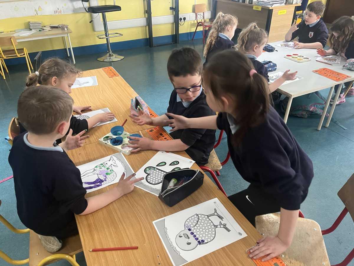Springtime Finger Painting