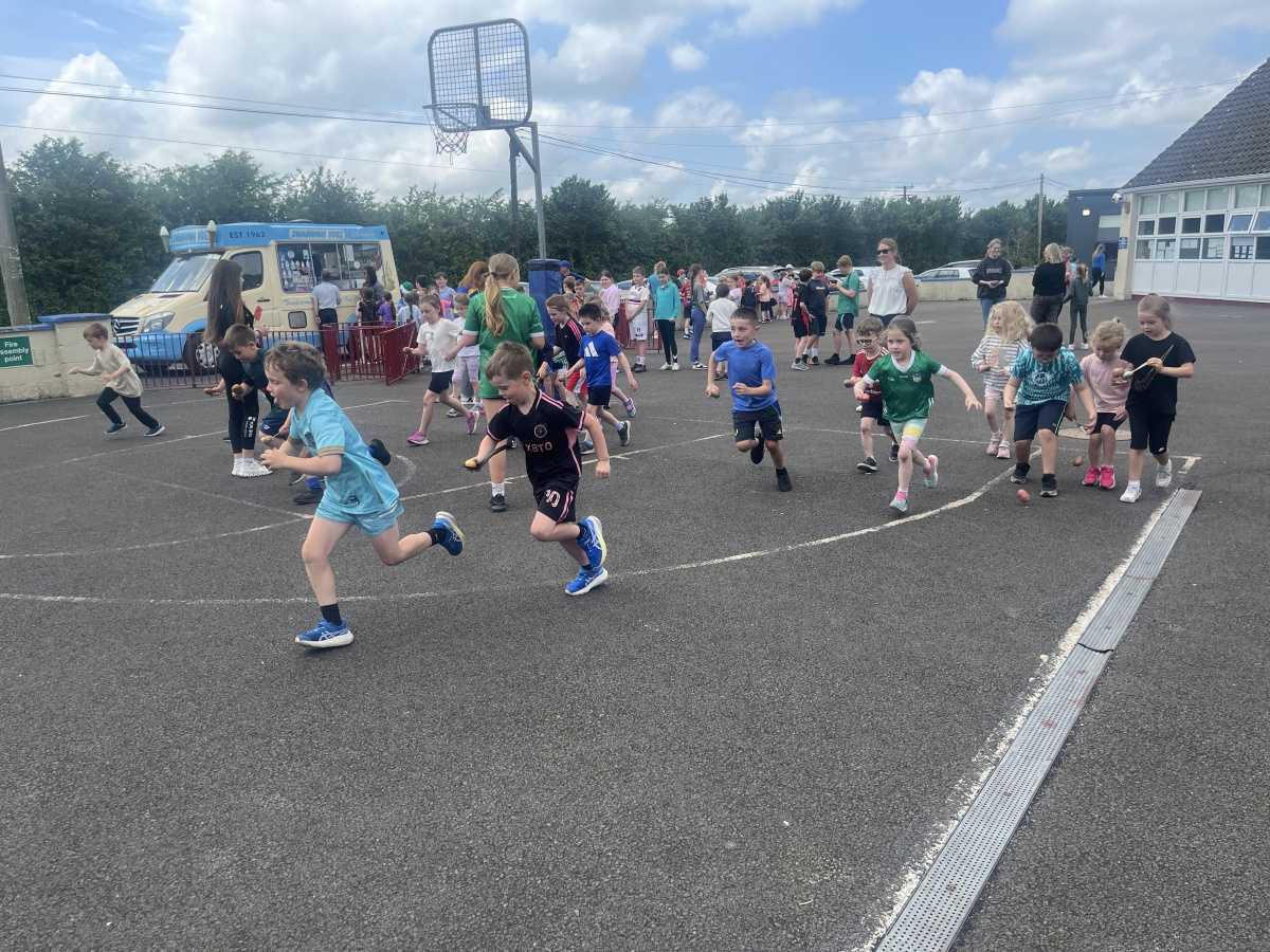 Senior Infants’ Sports Day ⚽️ 🥔🏀
