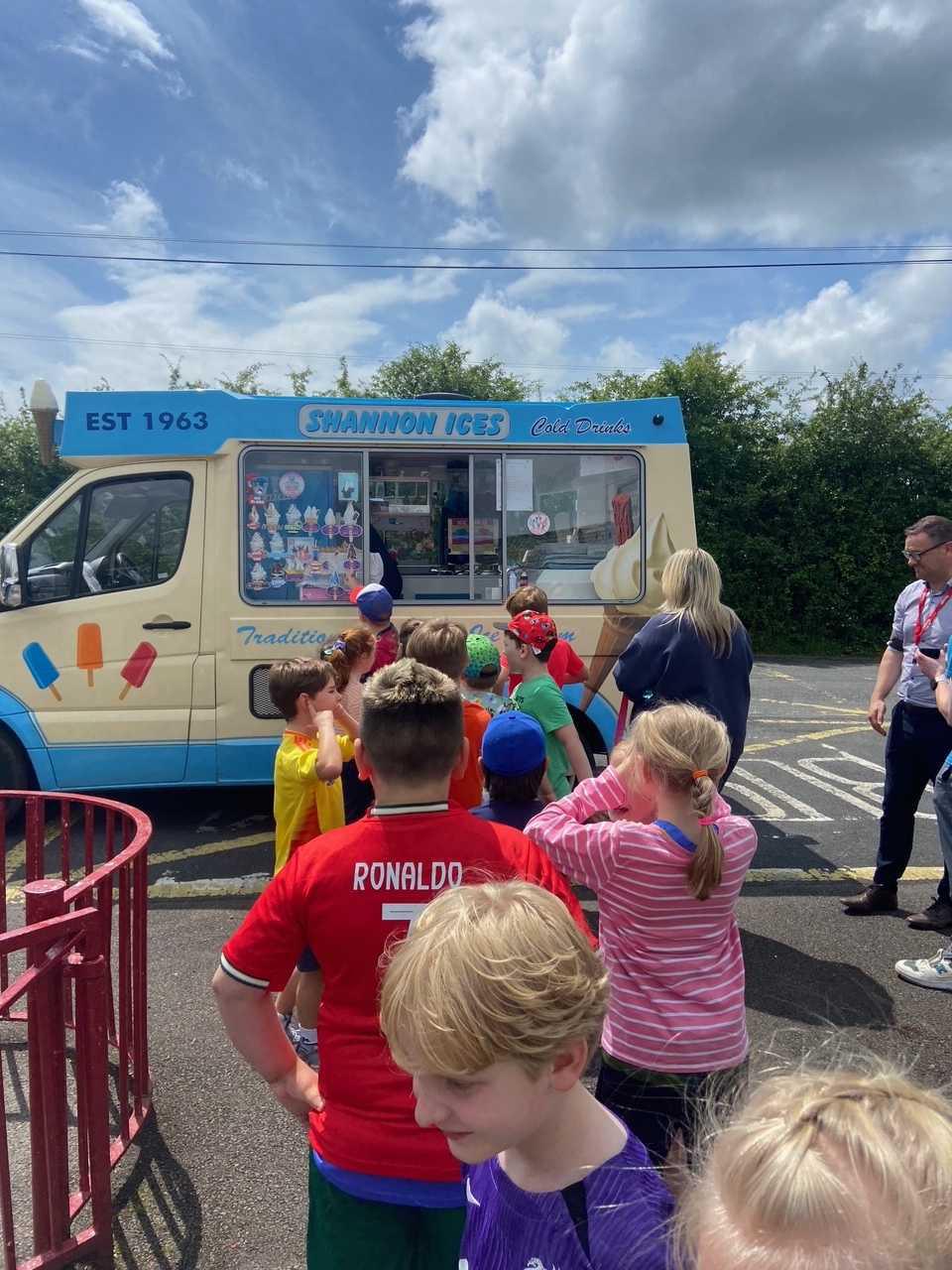 Ice-cream van visit 