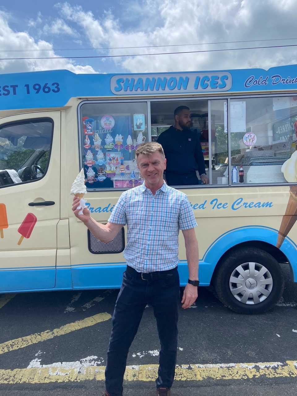 Ice-cream van visit 