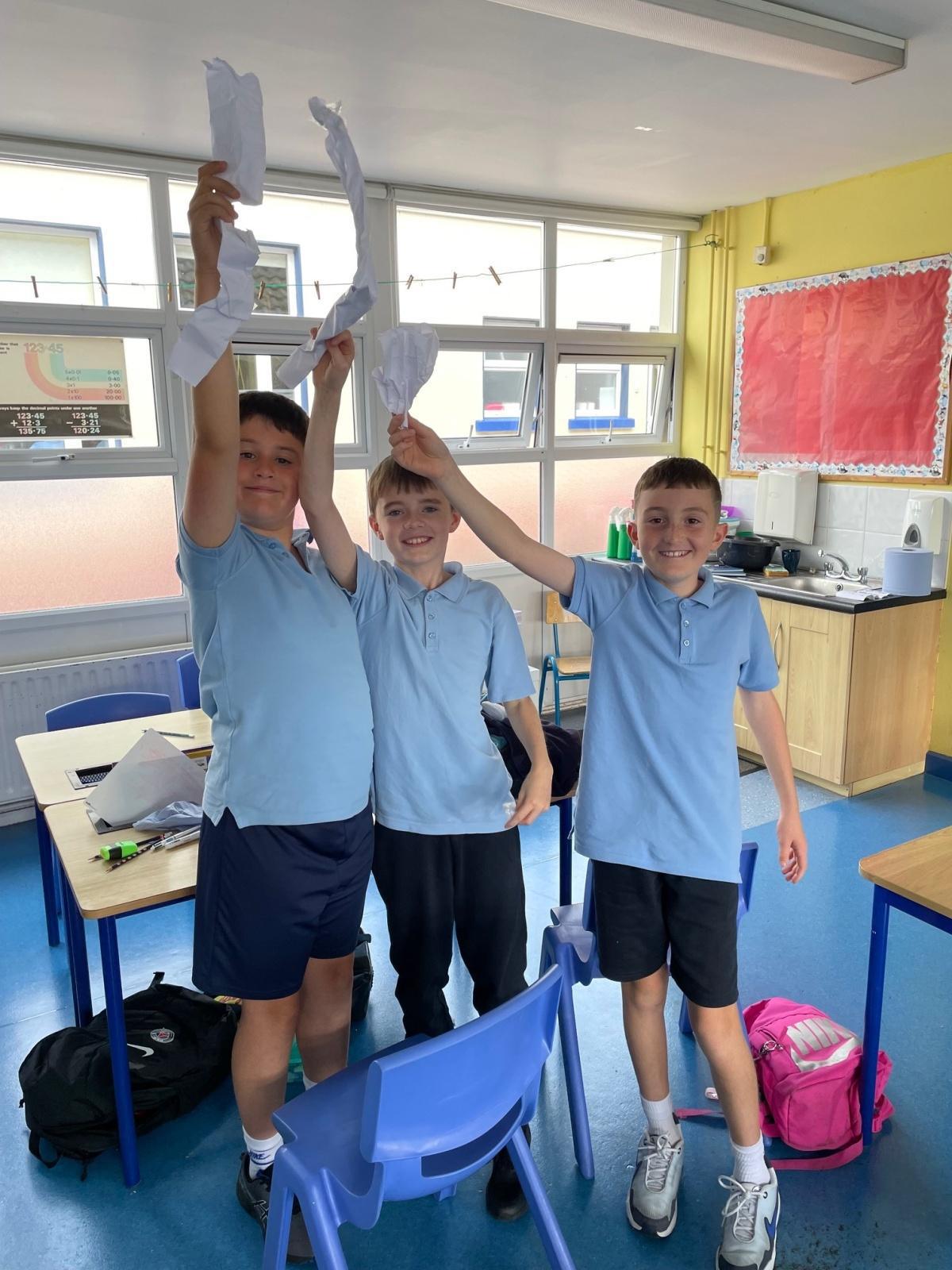 Building Paper Towers in Fourth Class Building Paper Towers in Fourth Class