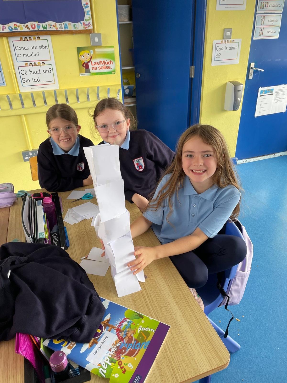 Building Paper Towers in Fourth Class