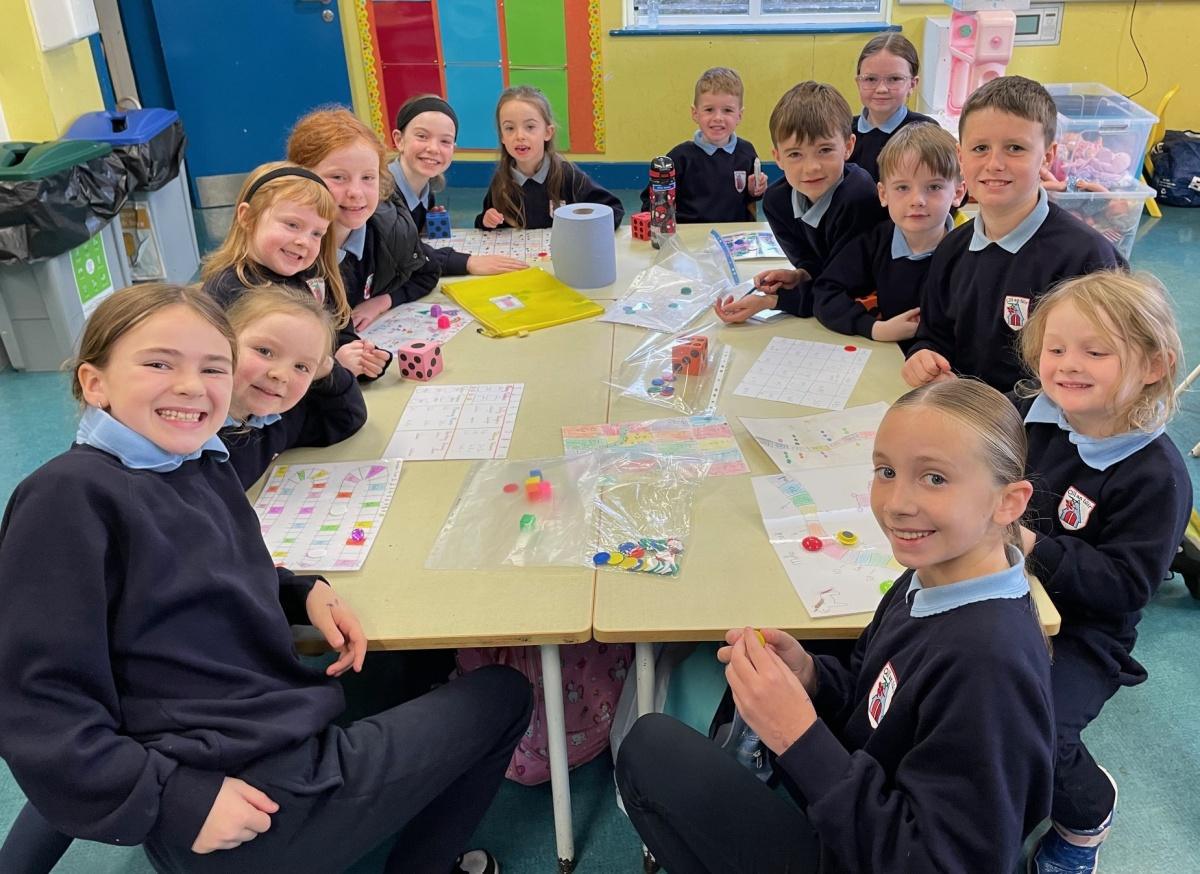 Maths Week Games with our buddies in Juniors!