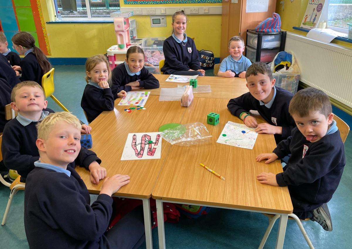 Maths Week Games with our buddies in Juniors!