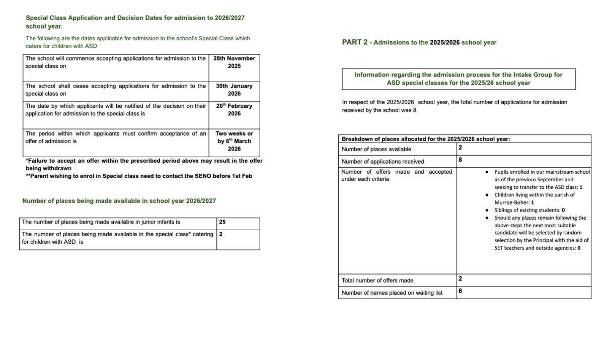 Enrolment Notice for 2026-2027 School Year