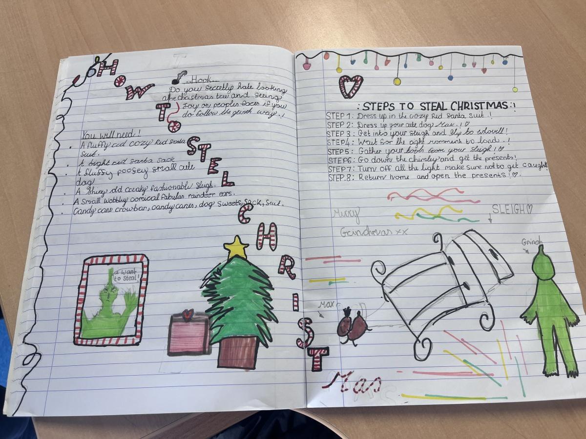‘How to Steal Christmas’ Procedural Writing 