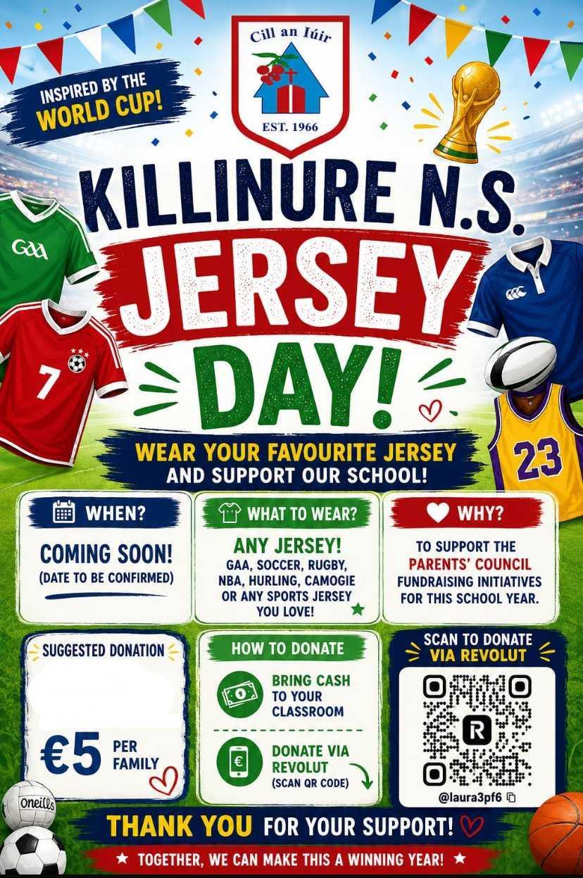 Jersey Day- Parent Council fundraiser