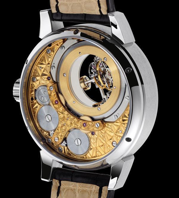 THOMAS PRESCHER TRIPLE AXIS TOURBILLON REGULATOR LA SEULE ET UNIQUE MONTRE BRACELET EQUIPEE D UN TOURBILLON VOLANT TROIS AXES