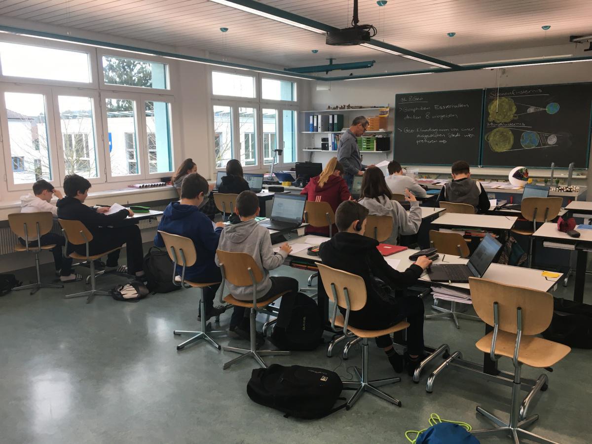 Die Klasse SB1c vom Kreisschulhaus beschäftigt sich mit dem Klimawandel