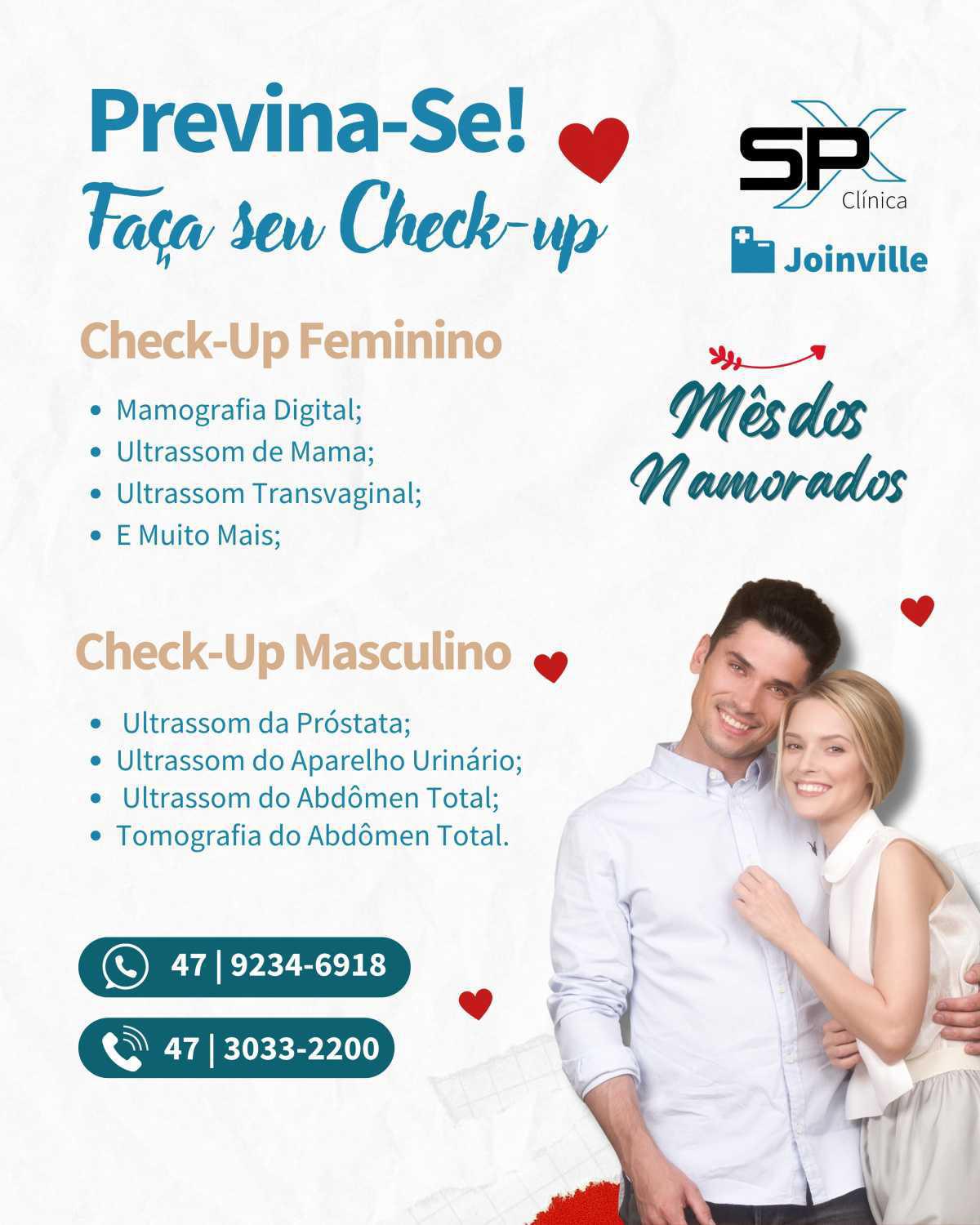 💑🏻 Check-up do Casal na SPX Joinville: Viva o Amor com Saúde! 🌹