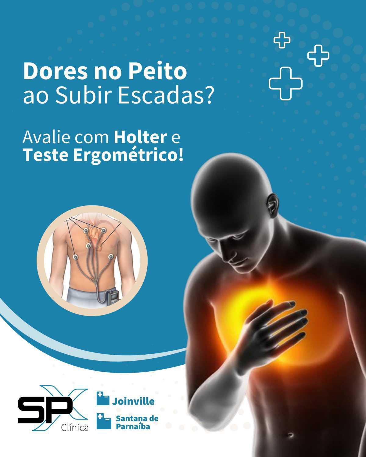 🚨 Dores no Peito ao Subir Escadas? Avalie com Holter e Teste Ergométrico! 📈