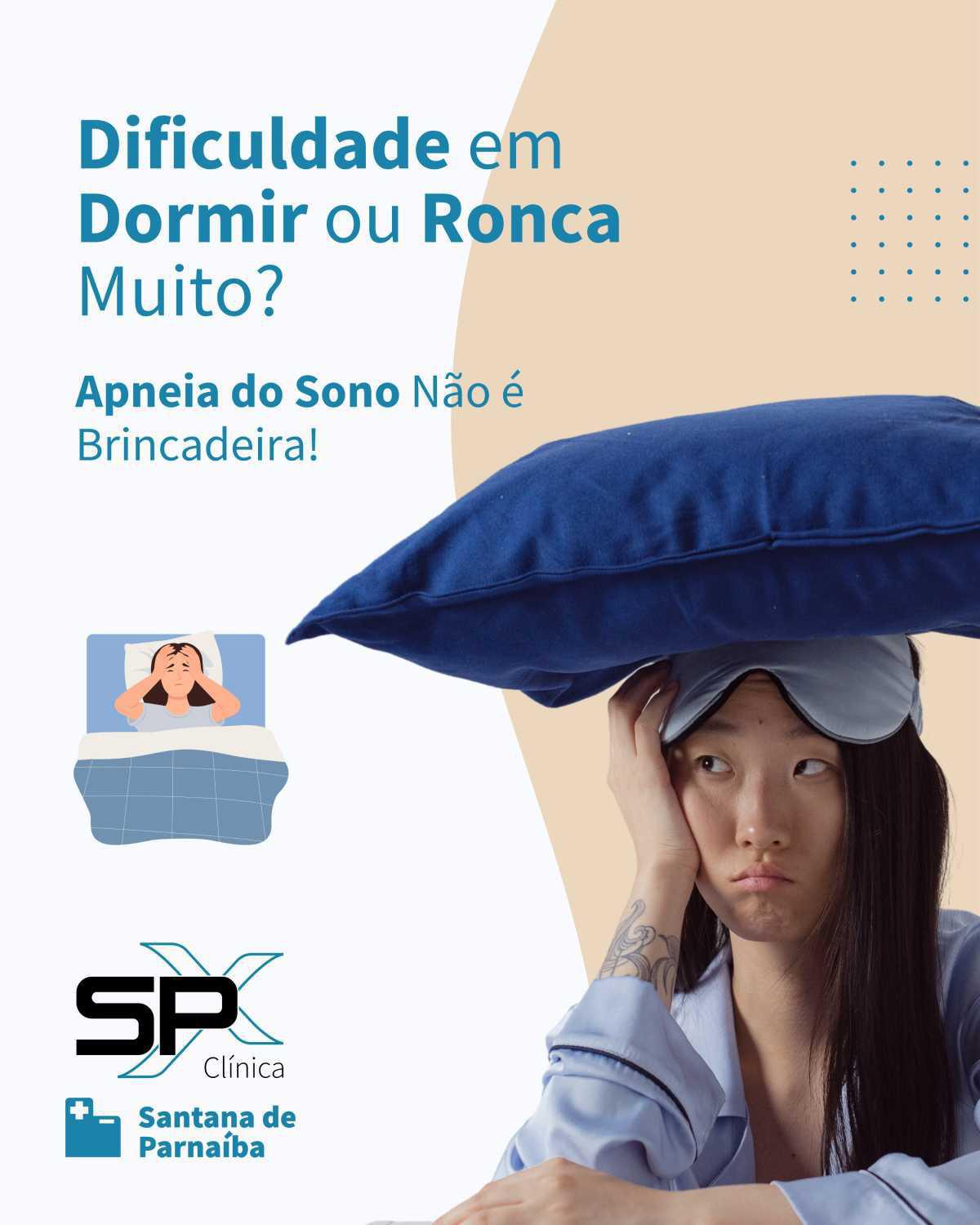 😴 Dificuldade em Dormir ou Ronca Muito? Apneia do Sono Não é Brincadeira! ⚠️