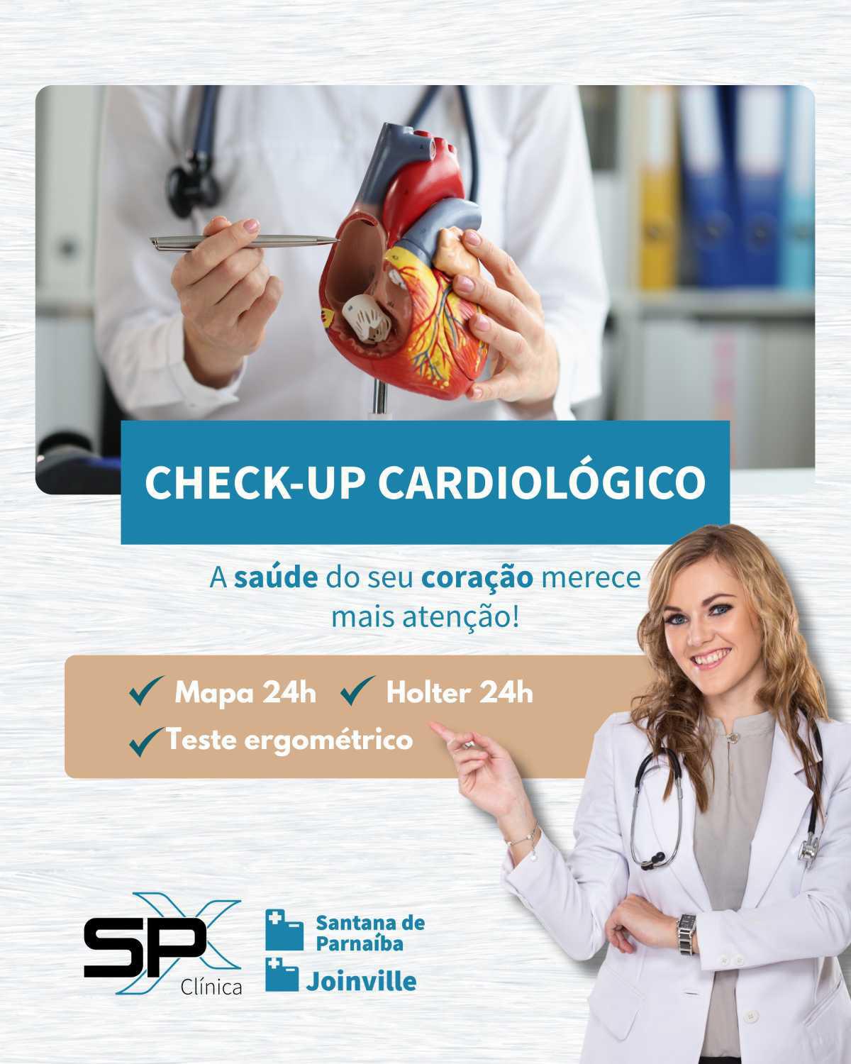 💓 Check-up Cardiológico: MAPA, Holter e Teste Ergométrico 🩺