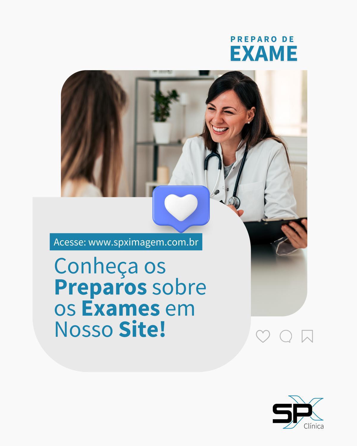📑 Conheça os Preparos sobre os Exames em Nosso Site 🔎