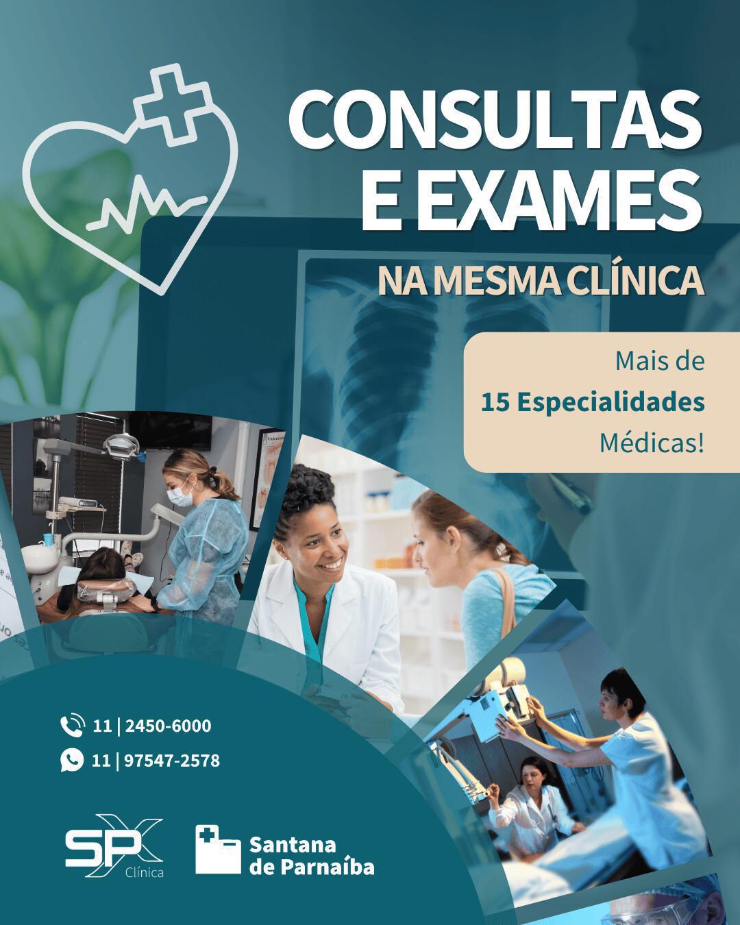 🏥 Consultas e Exames na Mesma Clínica? Sim! E com +15 Especialidades! 👨🏻‍⚕️