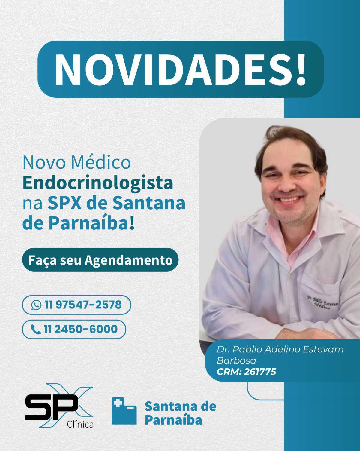 📢 Novidade na SPX: Conheça Nosso Novo Médico Endocrinologista 👨🏻‍⚕️