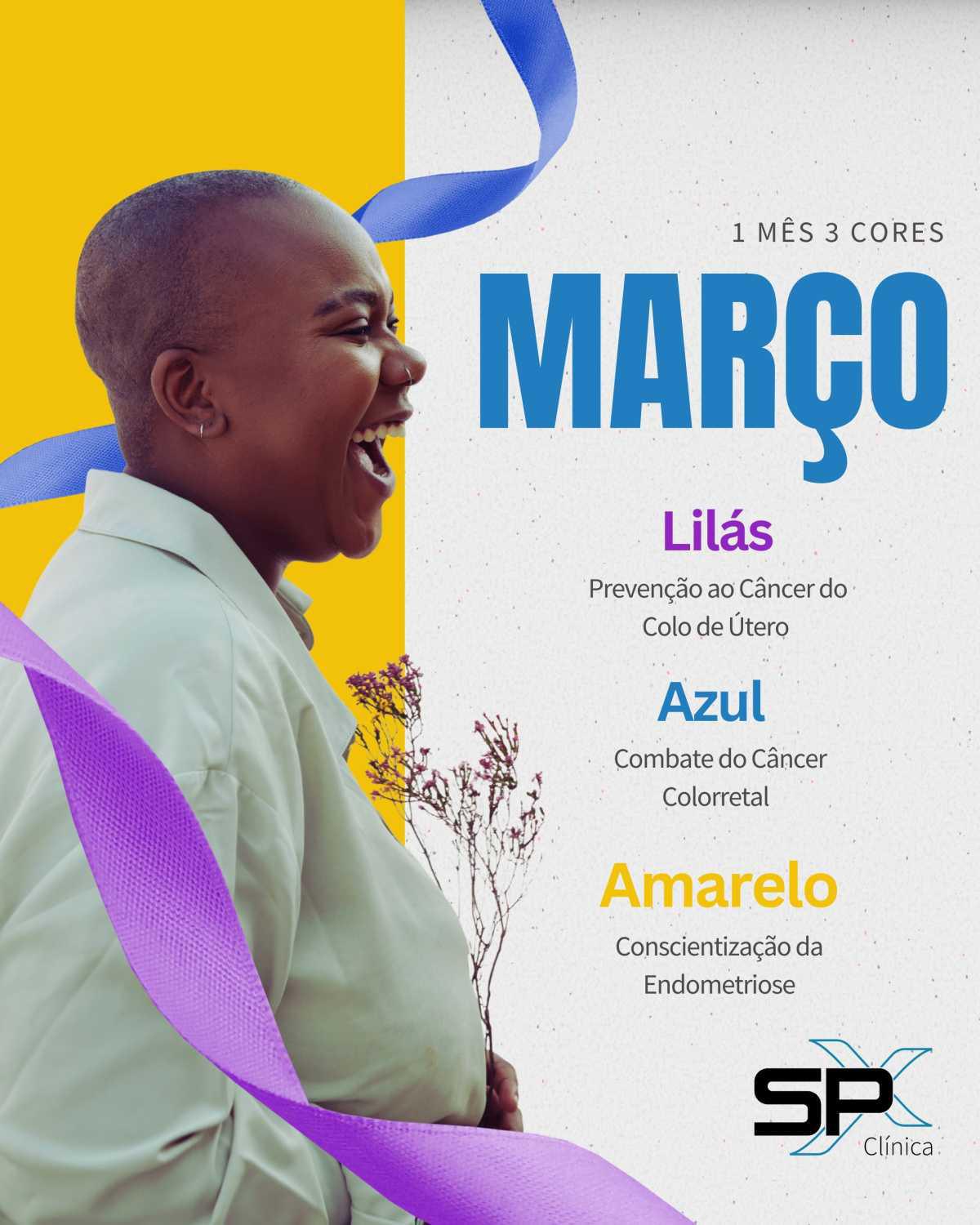 😊 Março Chegou Vestindo Três Cores Importantes: Vamos Conhecê-las? 💜