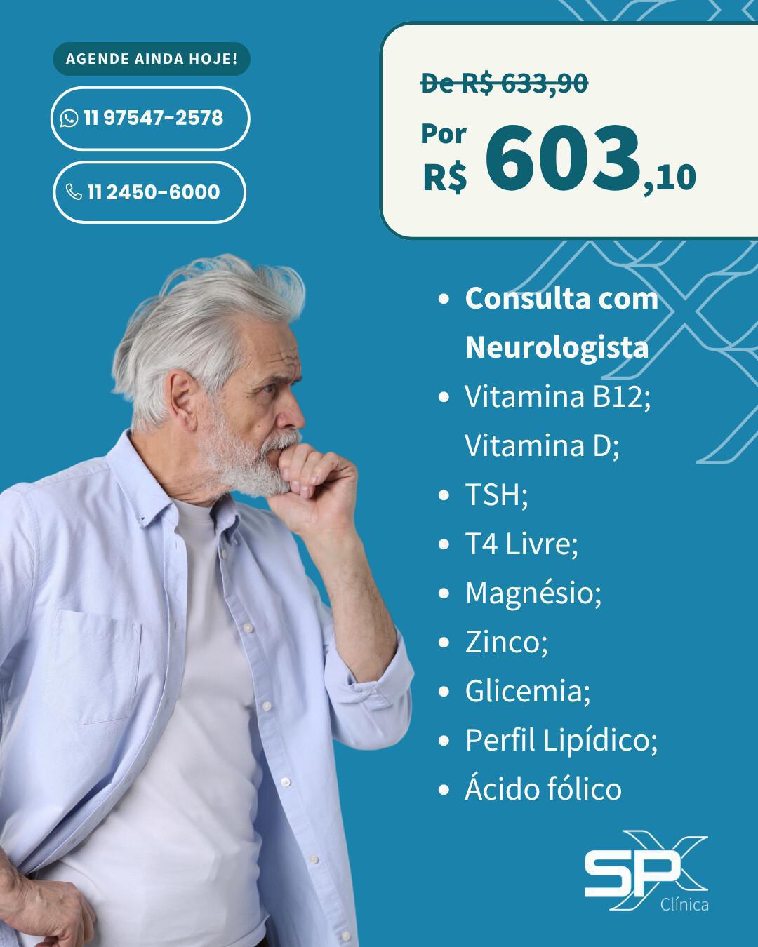 🤔 Esquecimentos Frequentes? Check-up Neurológico Completo na SPX! 🧠
