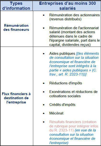 18. Base de Données Economiques et Sociales (BDES) 18. Base de Données Economiques et Sociales (BDES)