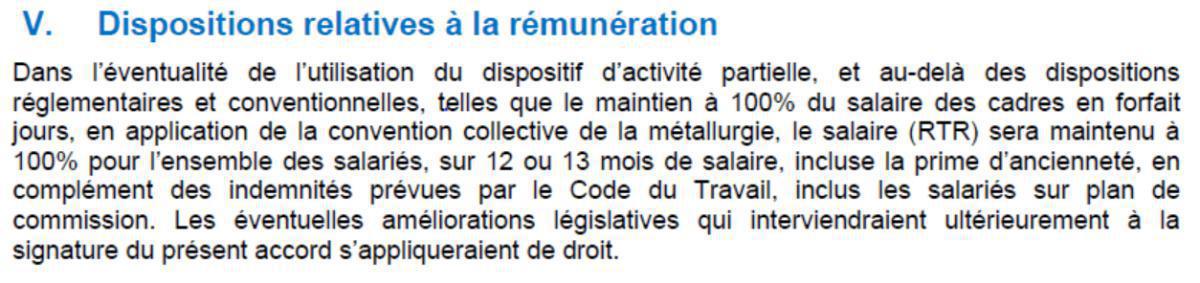 Signature de l'accord d'entreprise "Covid 19" Signature de l'accord d'entreprise "Covid 19"