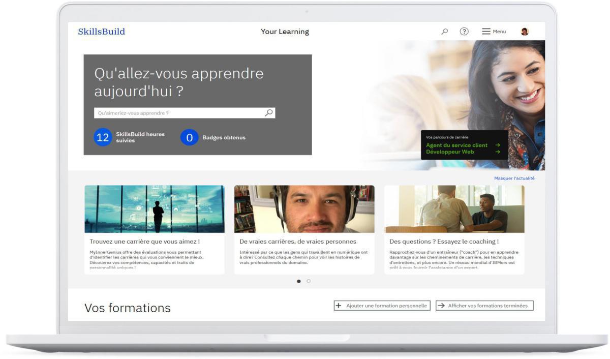 Plateforme de formation gratuite IBM Plateforme de formation gratuite IBM