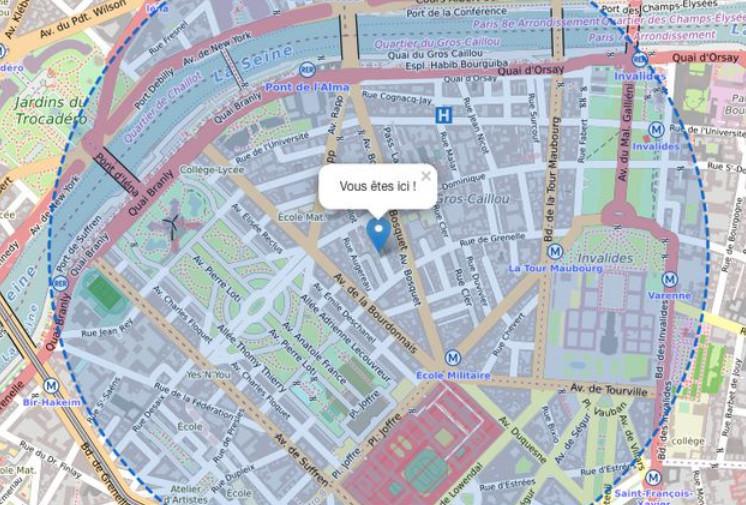 Confinement : Calculer une distance d'1 km (outils) Confinement : Calculer une distance d'1 km (outils)