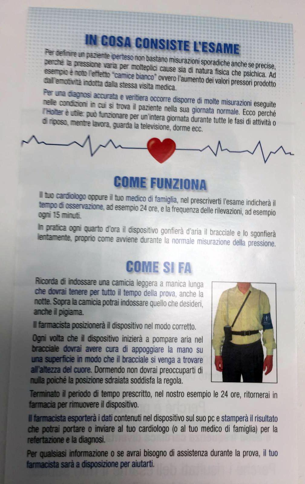 Holter pressorio