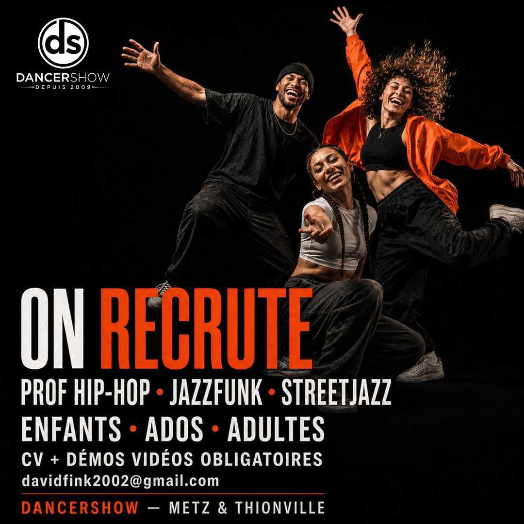 DANCERSHOW recrute ses futurs professeurs de danse !
