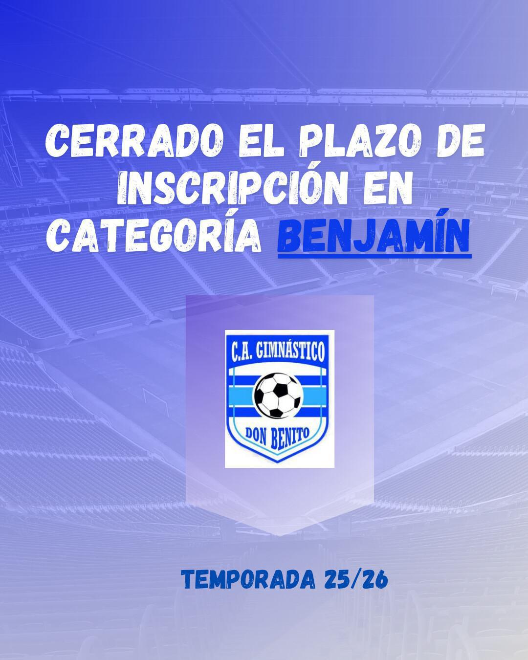 CATEGORÍA BENJAMÍN