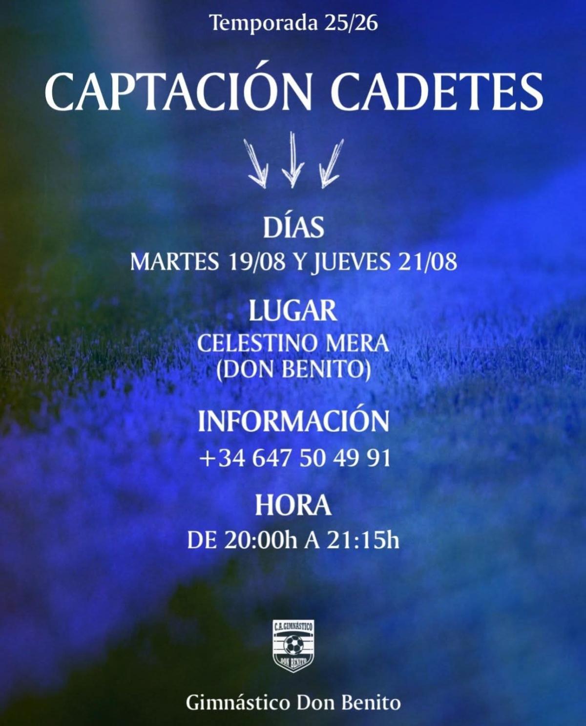 Jornadas Captación Cadetes