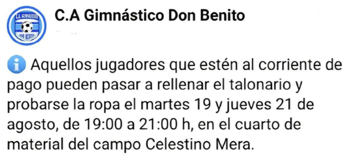 INFORMACIÓN EQUIPACIONES