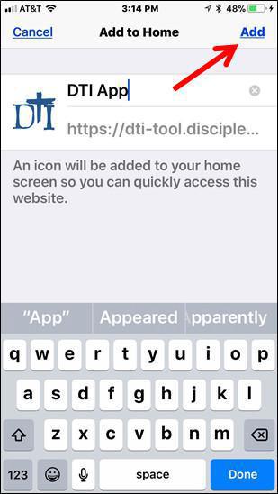 Add App to the Home Screen (Apple Devices)