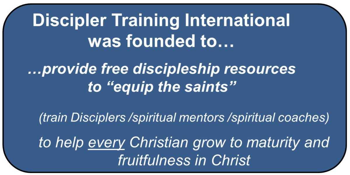 Redefining Discipleship OLD