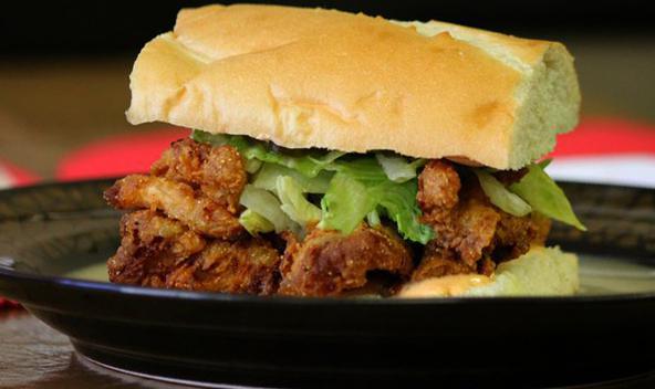 Catfish Po Boy Sandwich