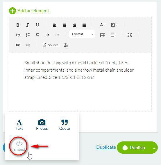 Añadir un video embed a la pagina de producto