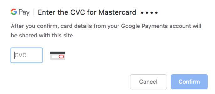 Tarjeta de crédito guardada en el navegador (API de solicitud de pago)
