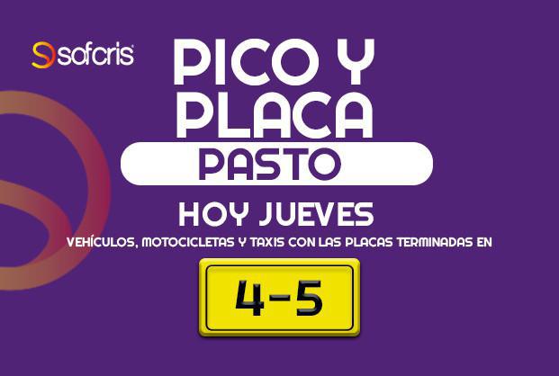 PICO Y PLACA HOY PASTO 