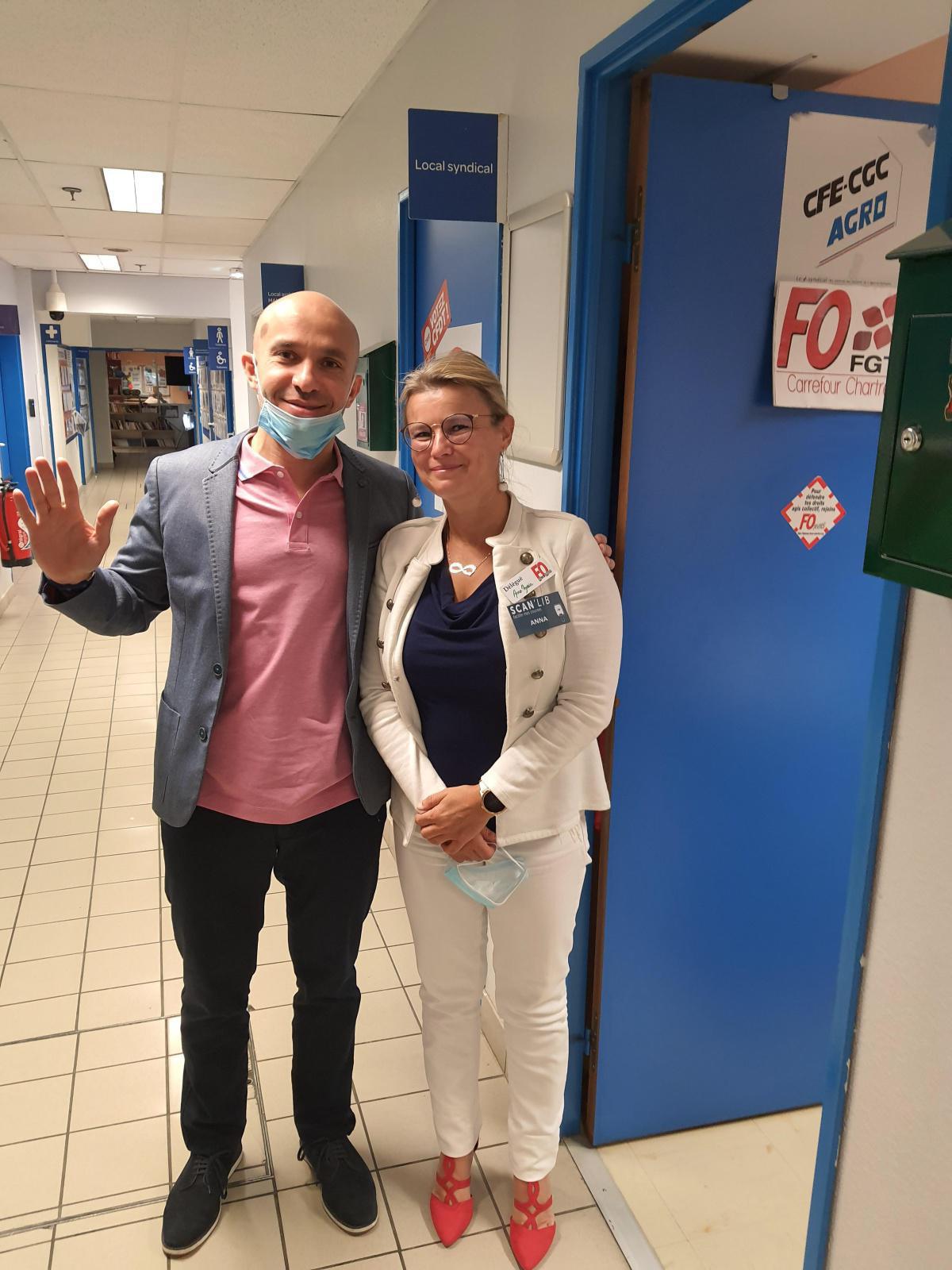 Rami Baiteih, Directeur exécutif Carrefour FRANCE rencontre les salariés de Chartres ce 14 Juillet 2020 Rami Baiteih, Directeur exécutif Carrefour FRANCE rencontre les salariés de Chartres ce 14 Juillet 2020