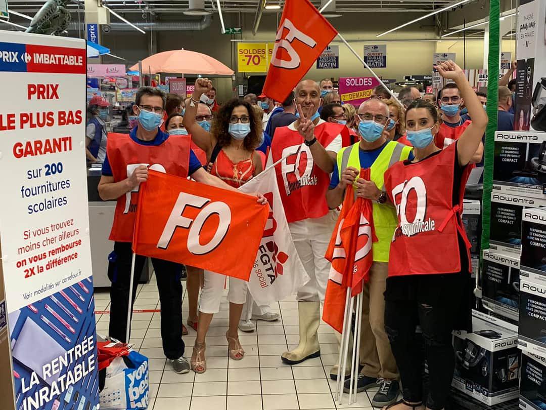 Débrayage au magasin de Toulon Grand Var