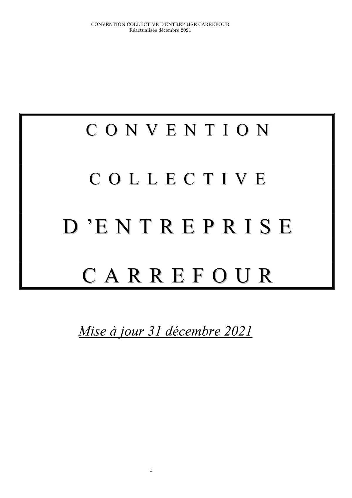 HYPERS - Convention collective d'entreprise (2021)