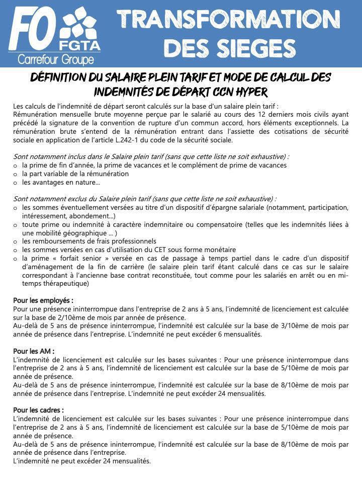 3ème réunion de négociation de l’accord Rupture Conventionnelle Collective 3ème réunion de négociation de l’accord Rupture Conventionnelle Collective