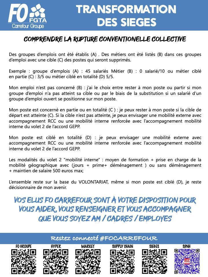 3ème réunion de négociation de l’accord Rupture Conventionnelle Collective 3ème réunion de négociation de l’accord Rupture Conventionnelle Collective