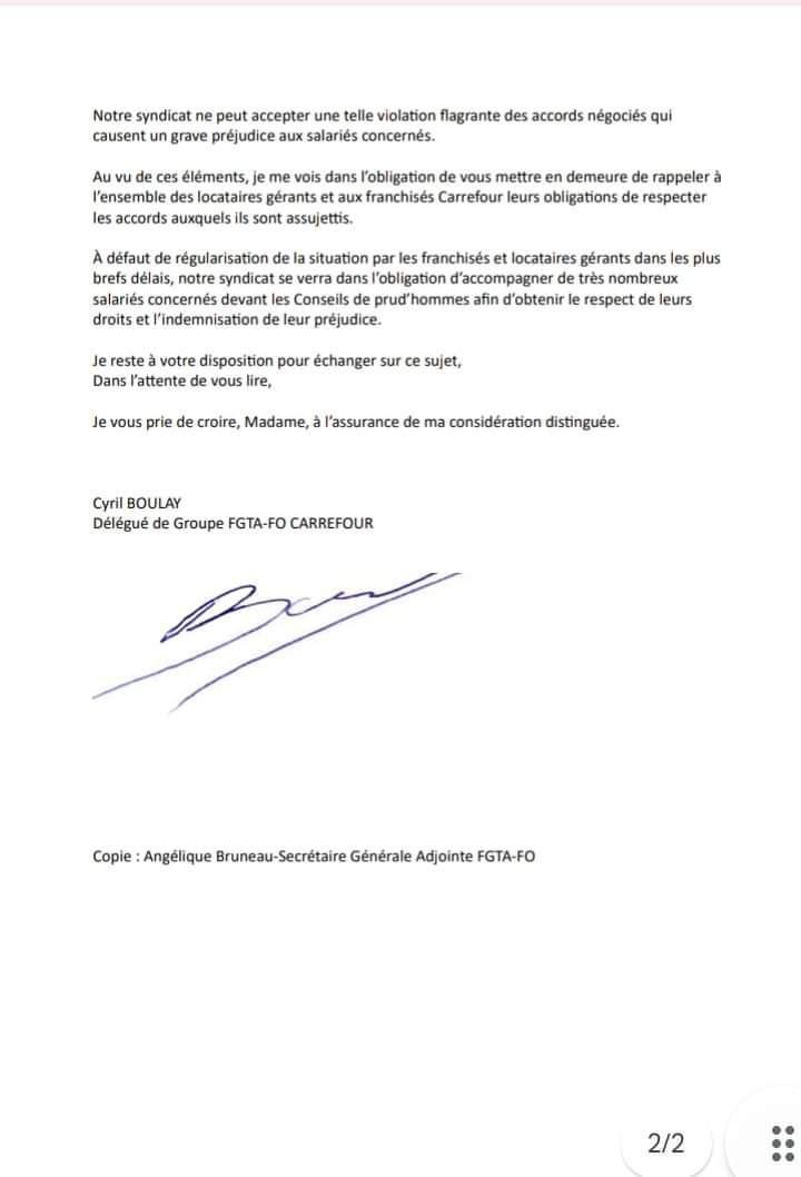 Location gérance : FO dénonce l'absence de respect de la clause sociale  Location gérance : FO dénonce l'absence de respect de la clause sociale
