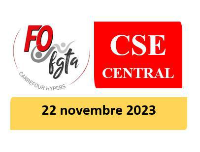 CSE central - 22 novembre 2023