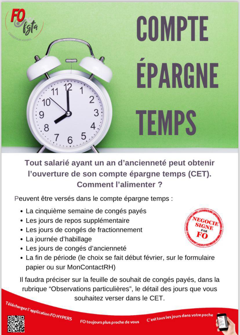 Compte Épargne Temps (CET) : comment l'alimenter ?