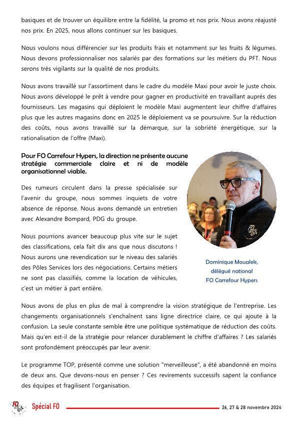 Spécial FO - Assemblée générale des syndicats FO Hypers Spécial FO - Assemblée générale des syndicats FO Hypers