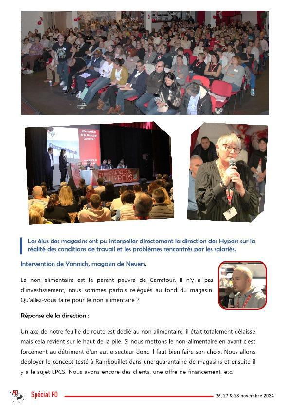 Spécial FO - Assemblée générale des syndicats FO Hypers