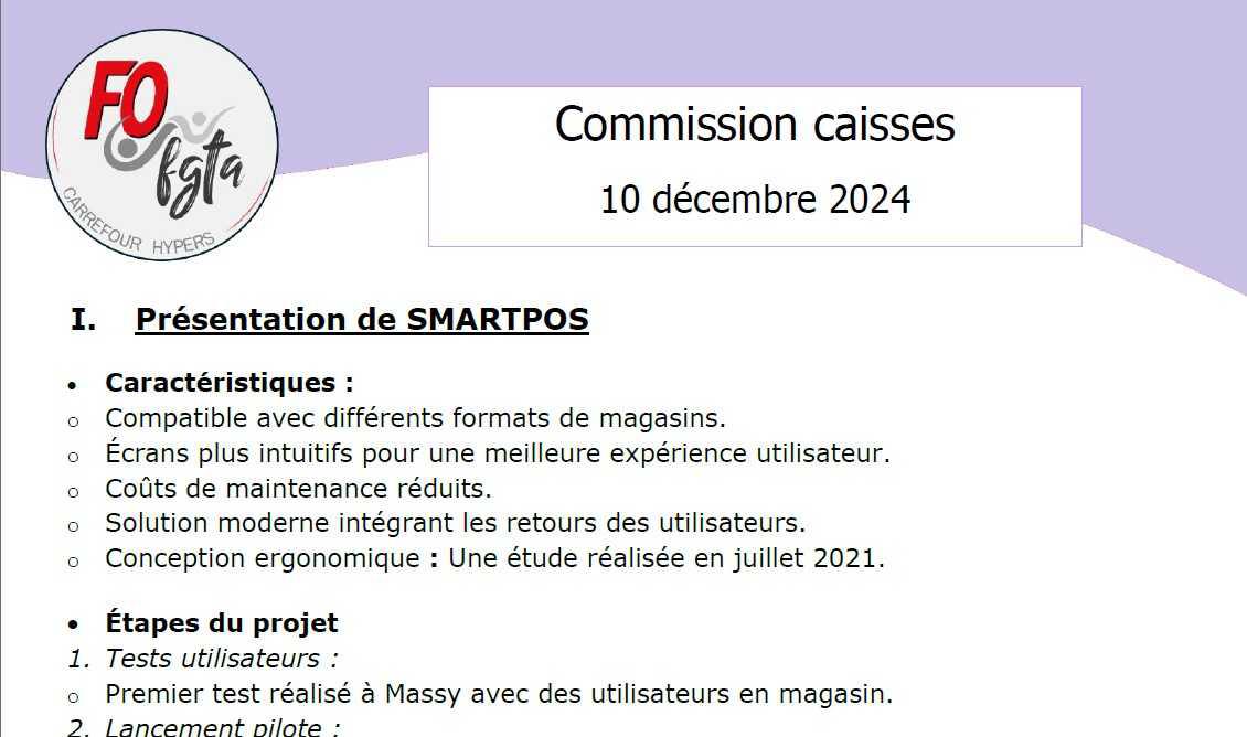 Commission caisses - 10 décembre 2024