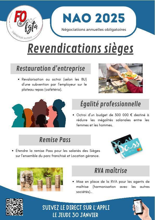 NAO 2025 : nos revendications NAO 2025 : nos revendications