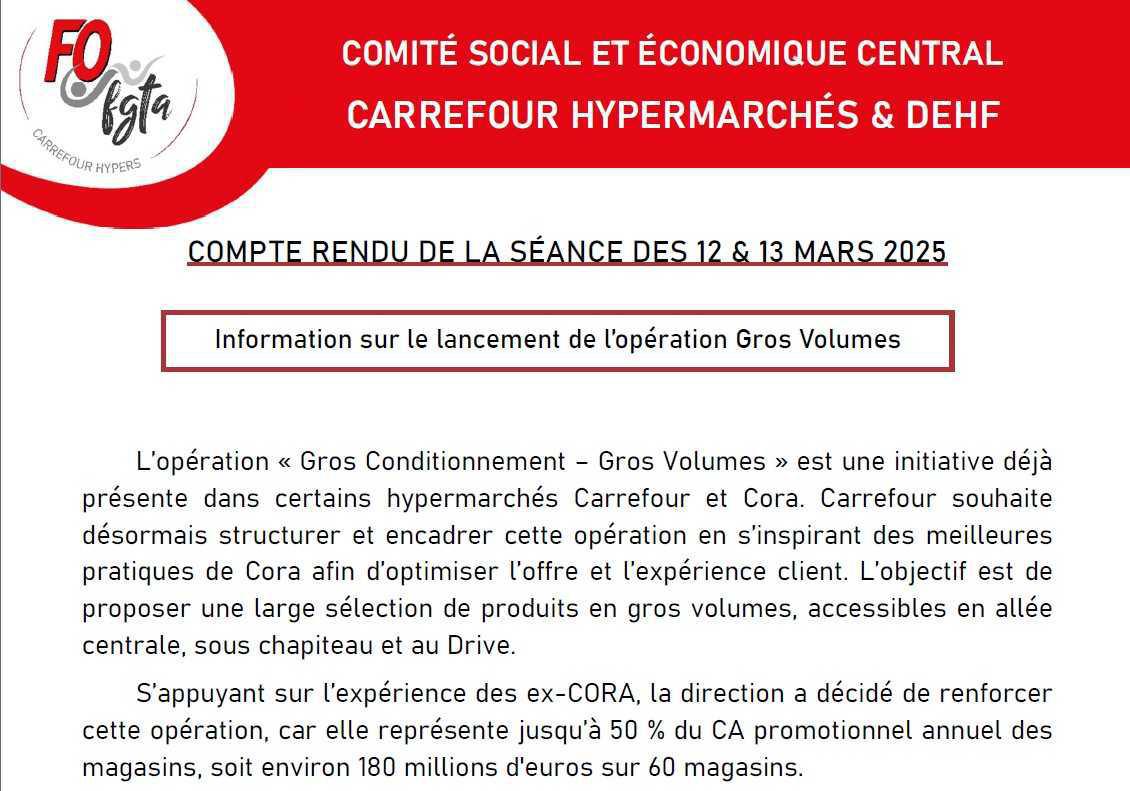 Comité social et économique central - 12 & 13 mars 2025 Comité social et économique central - 12 & 13 mars 2025